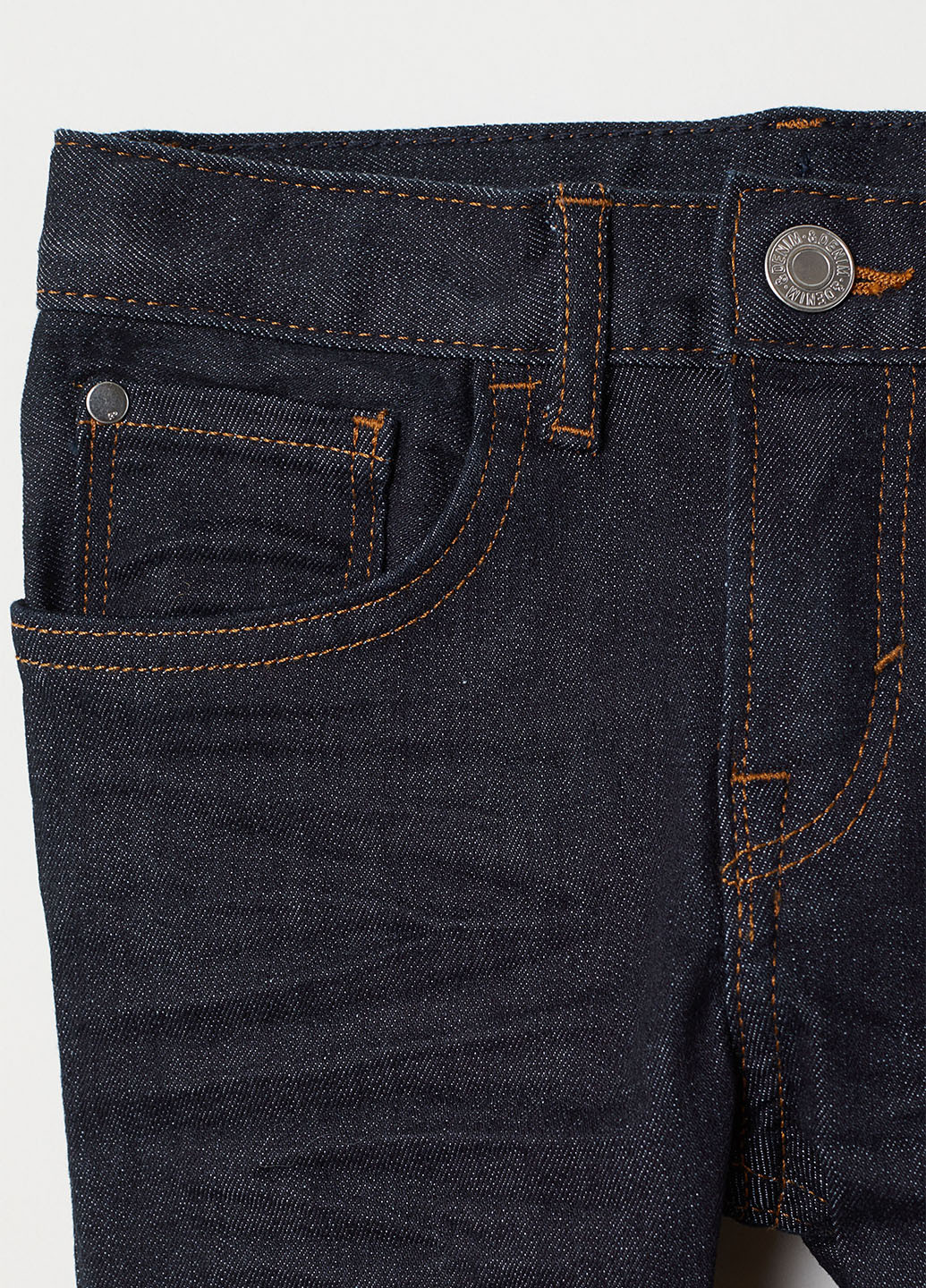 Темно-синие демисезонные прямые джинсы H&M