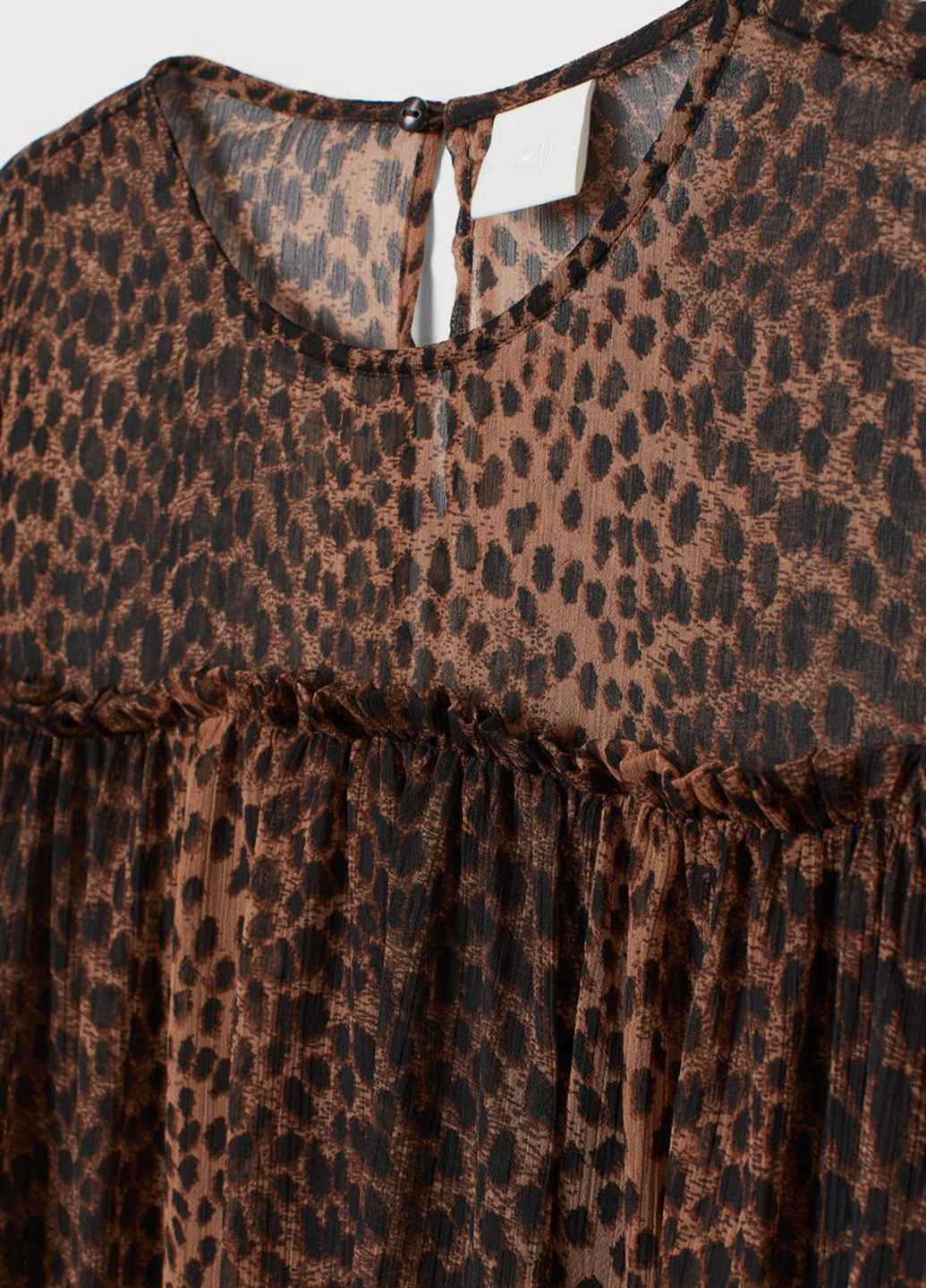 Коричнева кежуал сукня а-силует H&M леопардовий