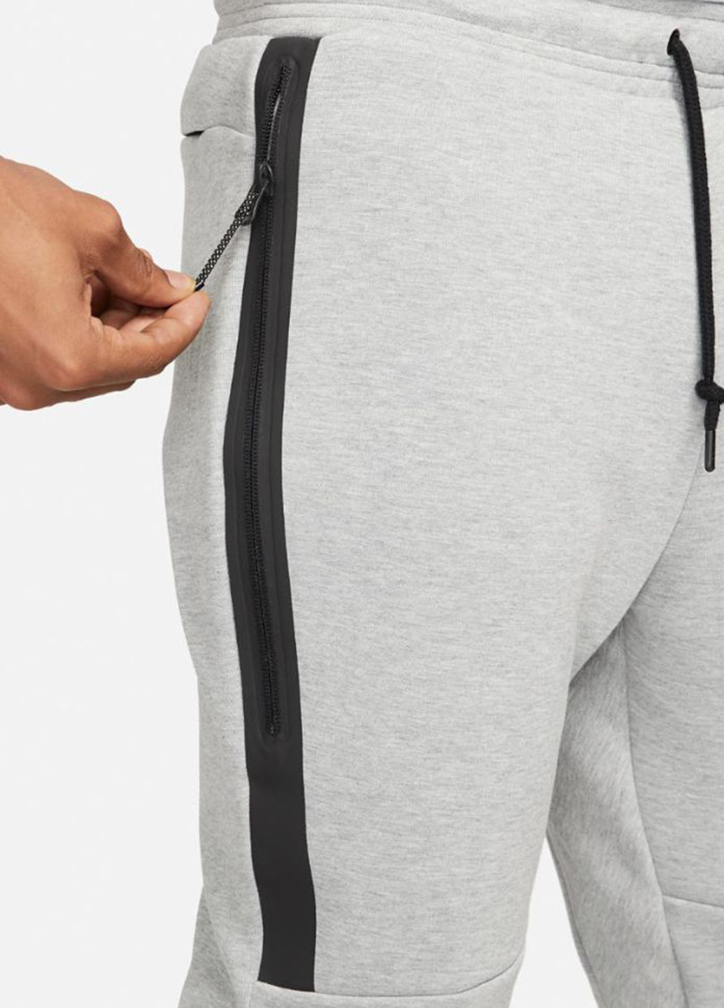 Светло-серые спортивные, кэжуал демисезонные джоггеры брюки Nike