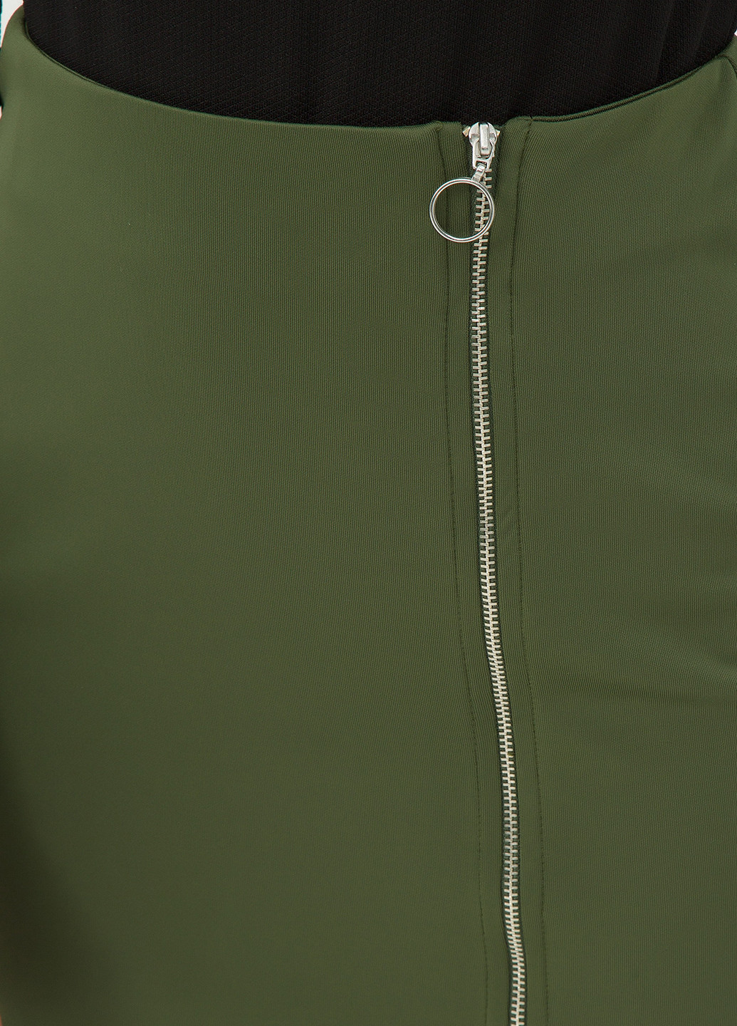 Оливковая (хаки) кэжуал однотонная юбка KOTON карандаш