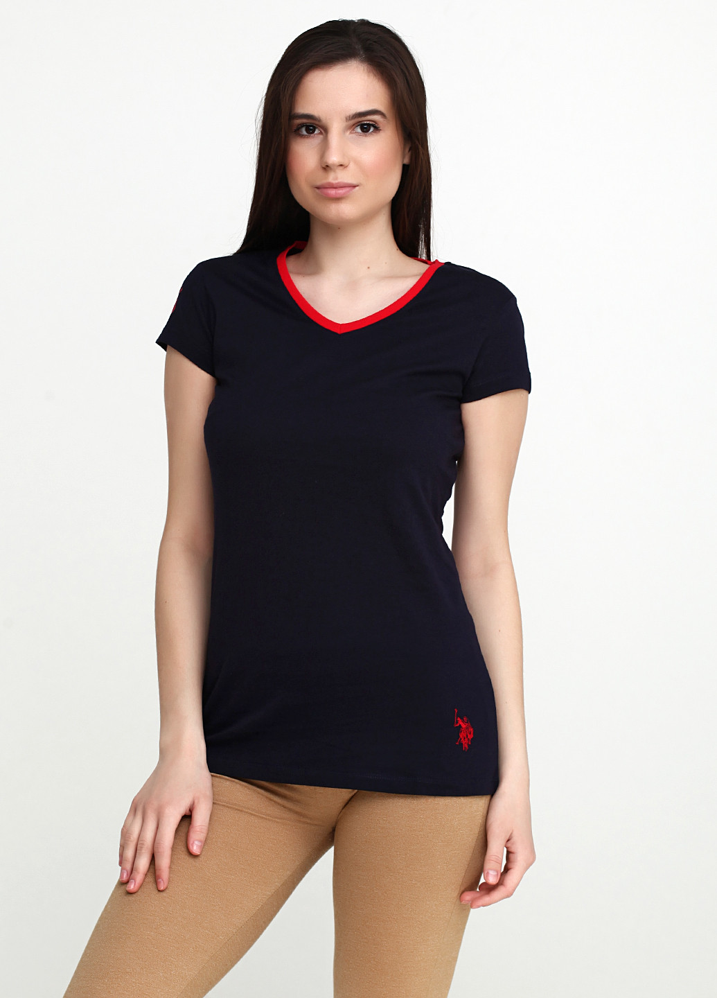 Темно-синяя всесезон футболка с коротким рукавом U.S. Polo Assn.