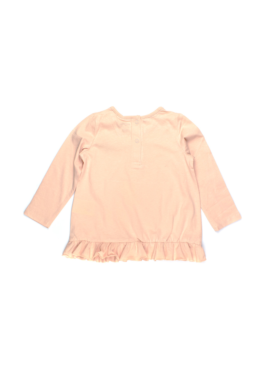 Пудровый демисезонный кэжуал лонгслив Lupilu с рисунком