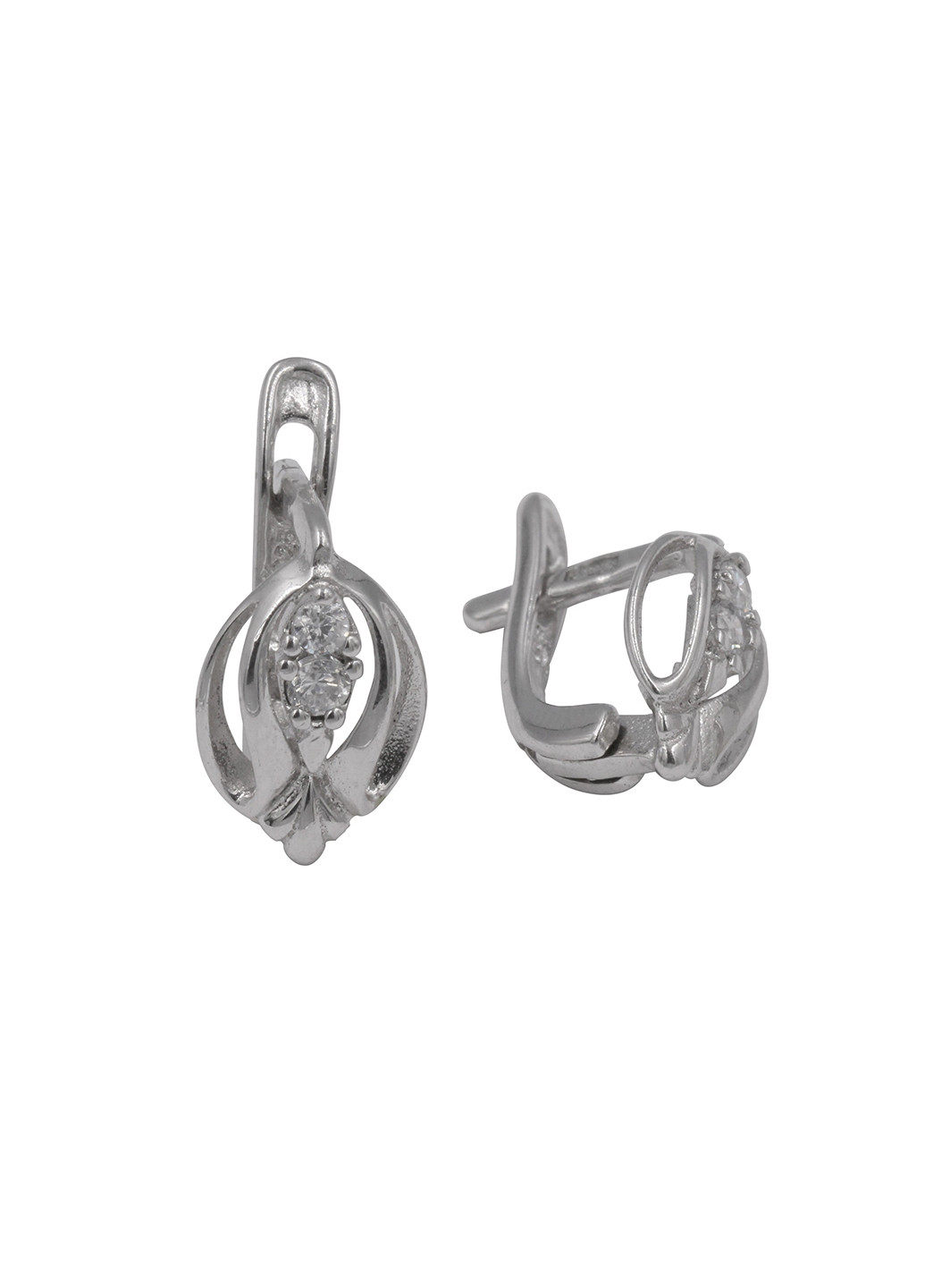 Срібні сережки з фіанітами с2ф / 054 Silvex925 (201169462)
