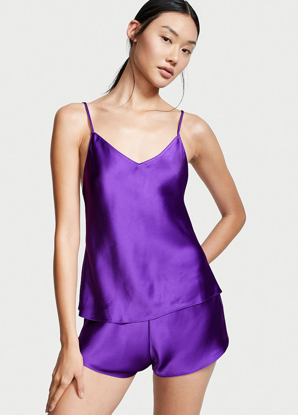 Фіолетова всесезон піжама (майка, шорти) майка + шорти Victoria's Secret