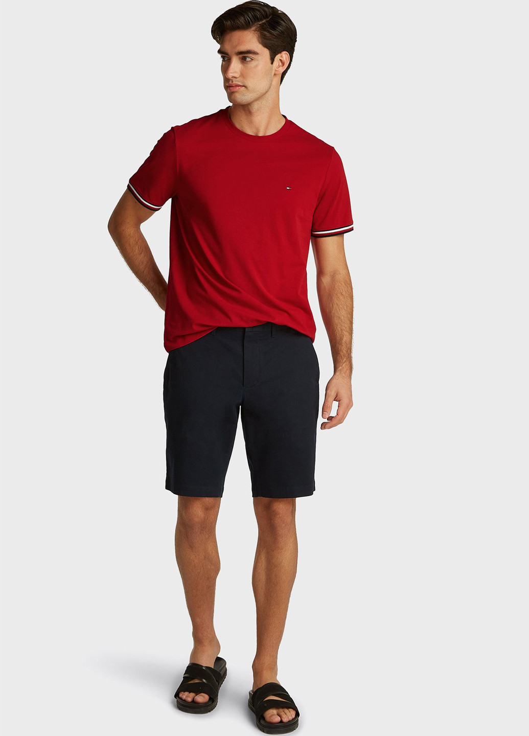 Темно-червона футболка Tommy Hilfiger