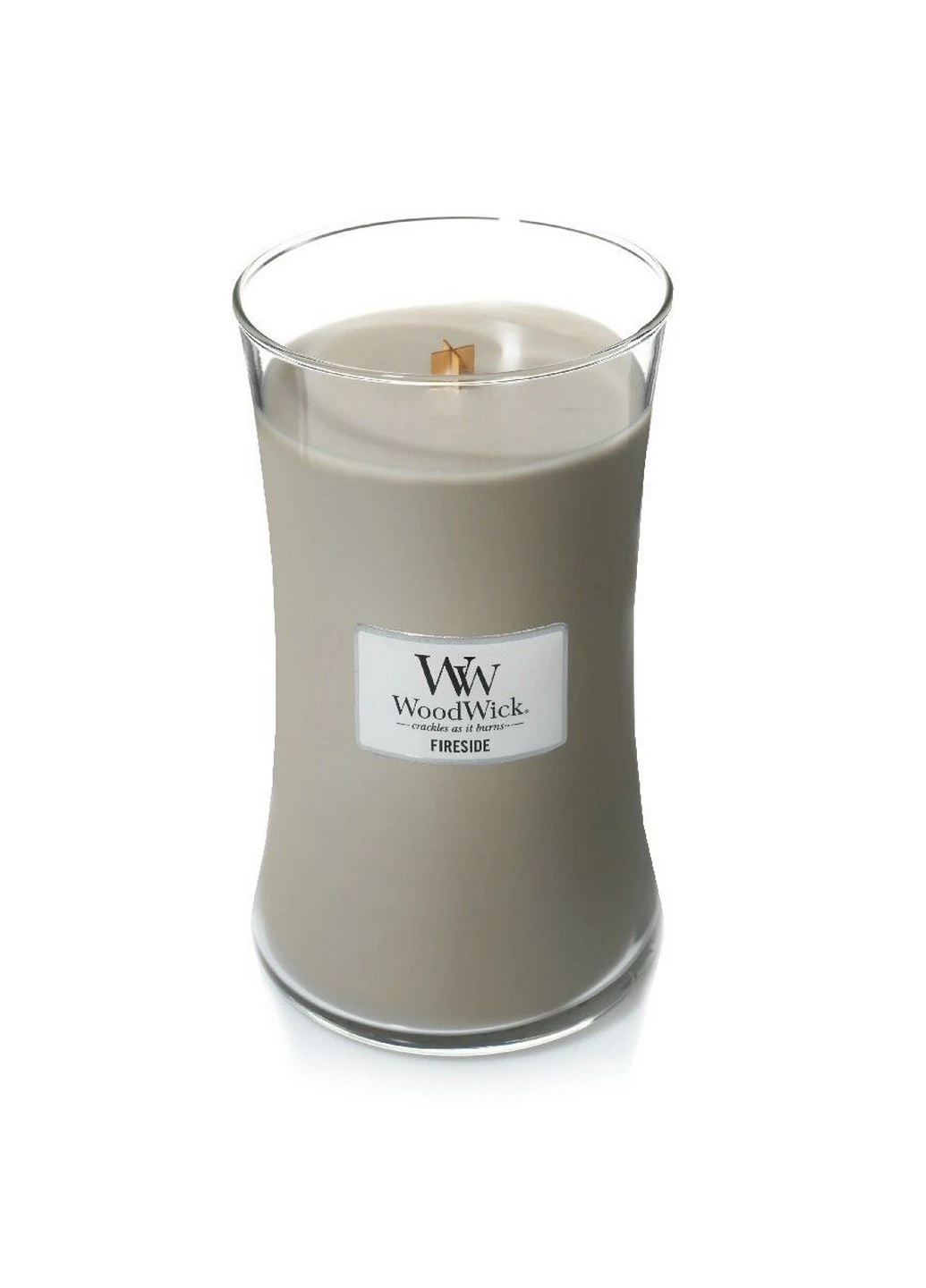 Ароматическая свеча с ароматом потрескивающего древесного огня Large Fireside 609 г WoodWick (227514389)