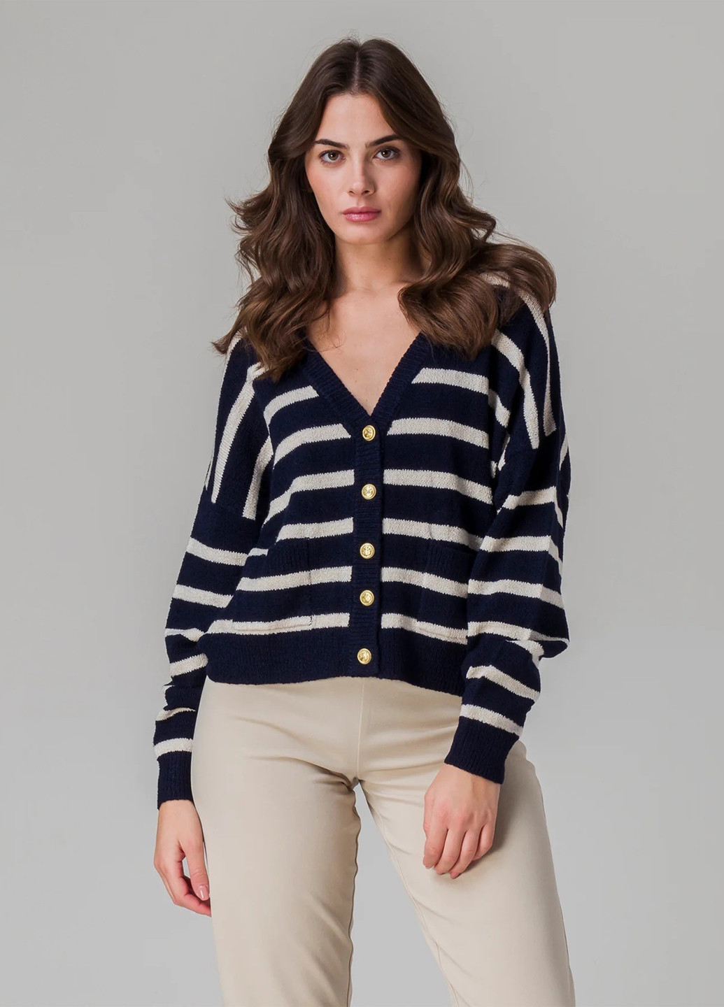 Черно-белый демисезонный кардиган Piazza Italia