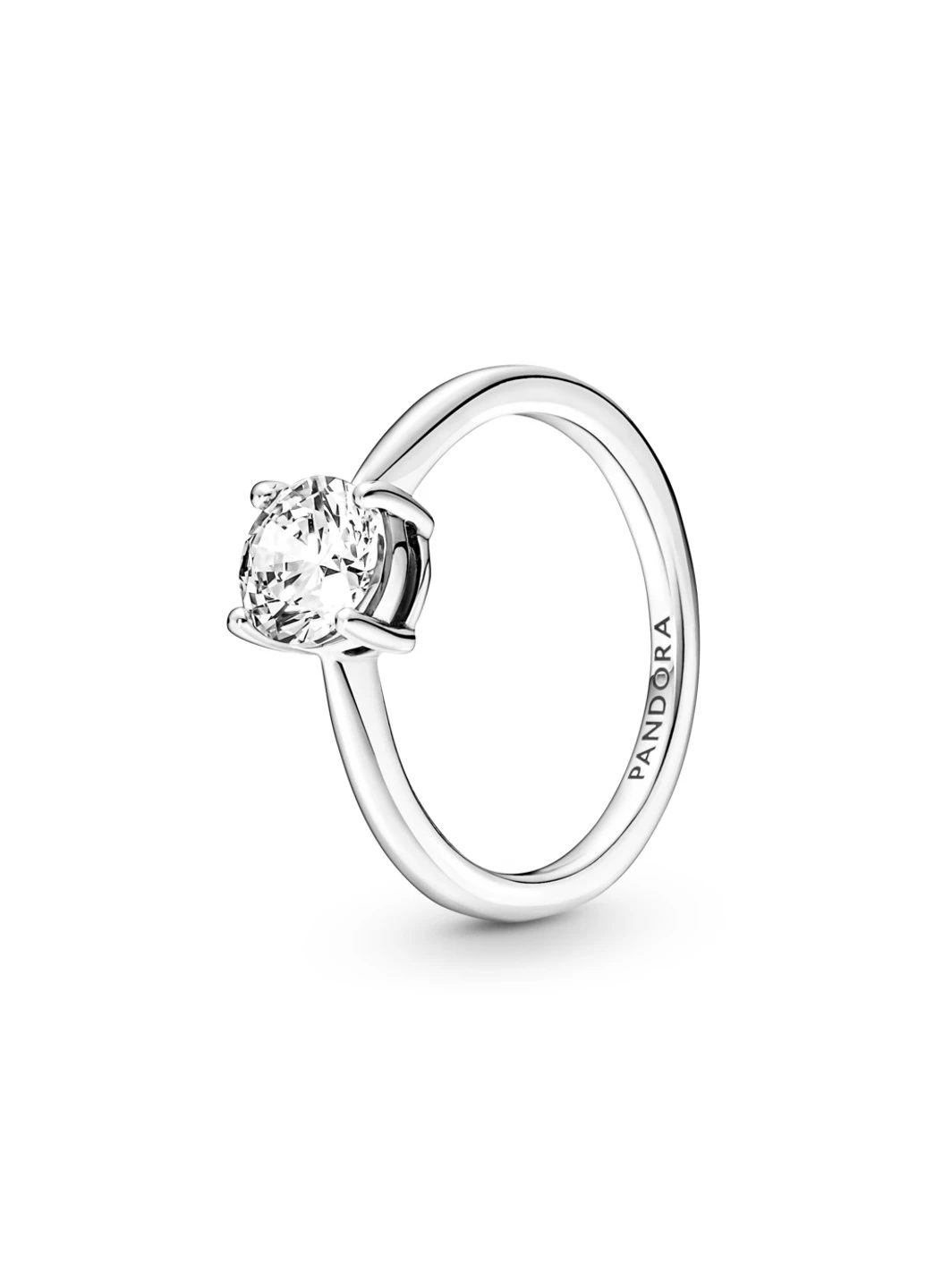 Серебряное кольцо " Блестящий солитер" 190052C01 58 No Brand (252433167)