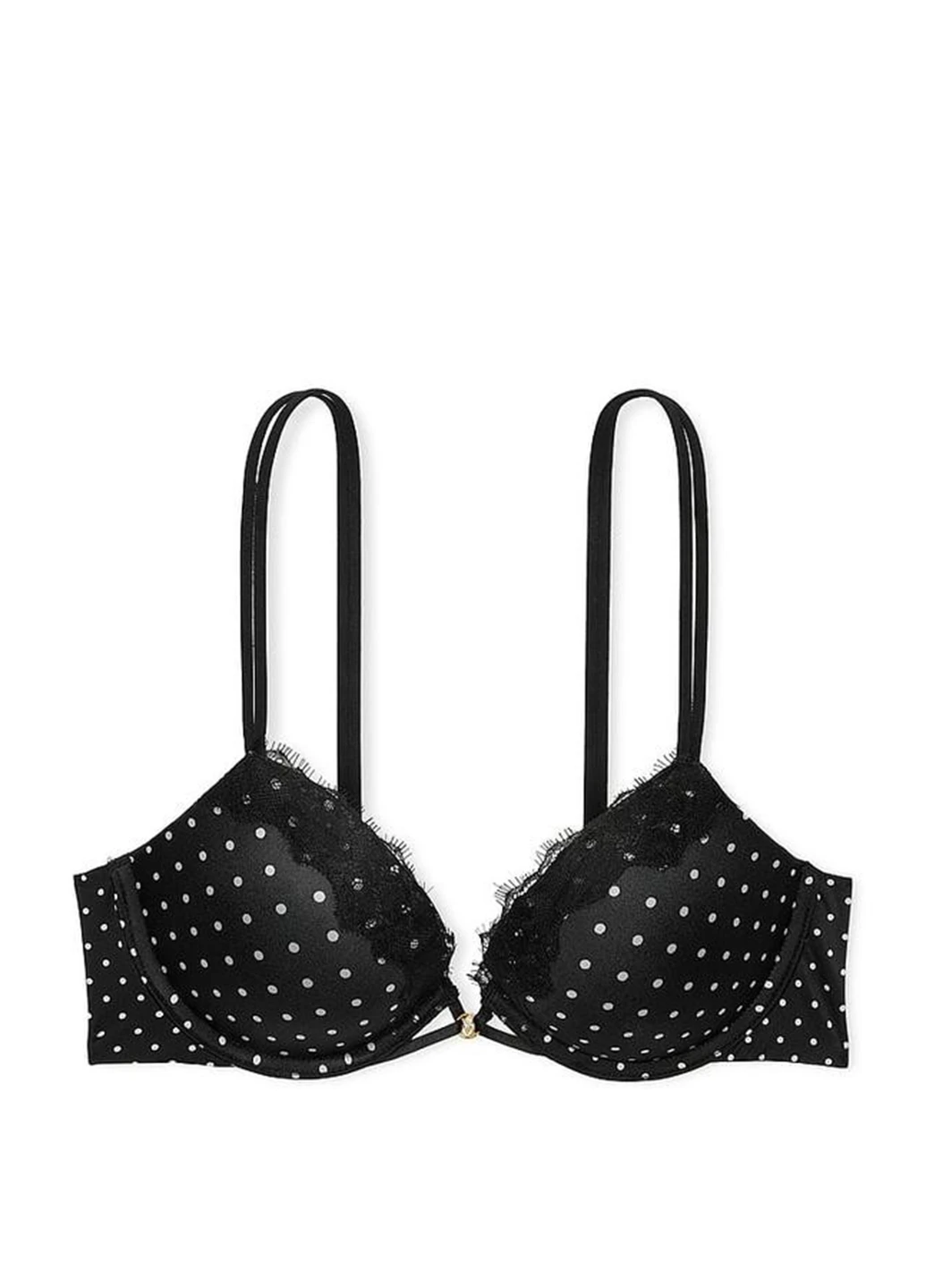 Черный демисезонный комплект (бюстгальтер, трусики) Victoria's Secret