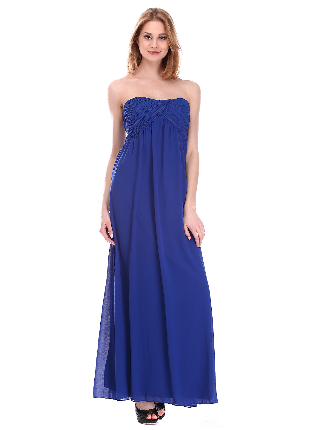 Синее кэжуал платье Glamorous однотонное