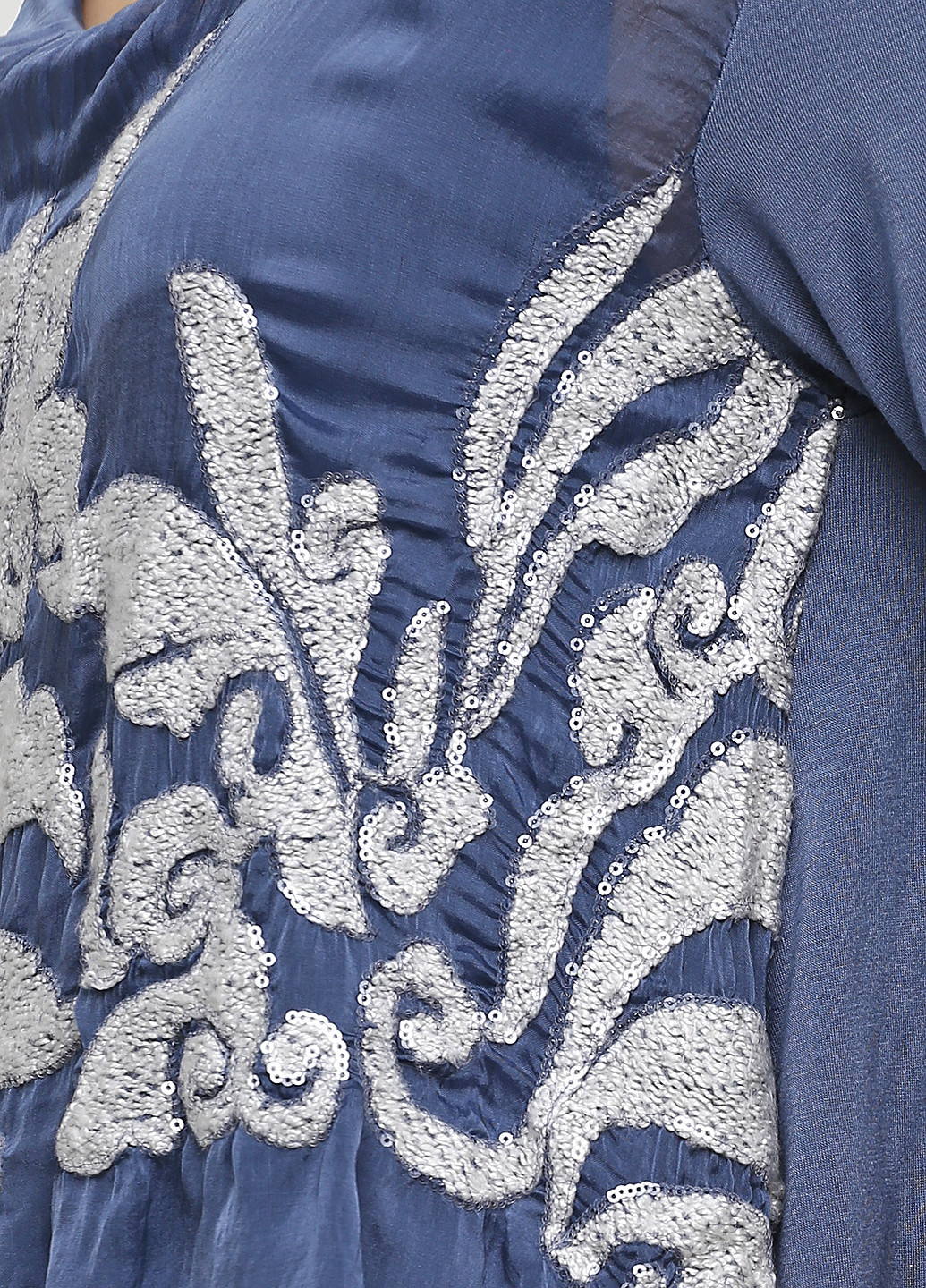 Синее кэжуал платье Moda in Italy однотонное