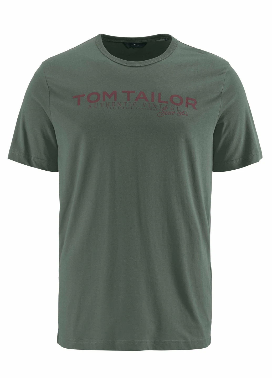 Хаки (оливковая) футболка Tom Tailor