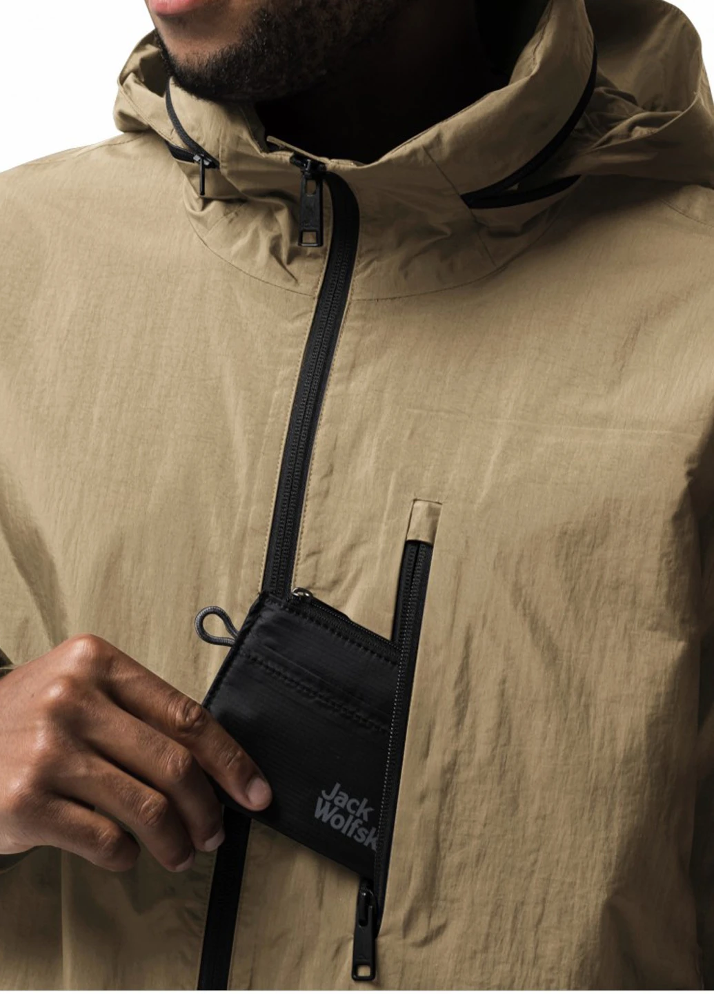 Плащ Jack Wolfskin на блискавці прямий (292936298)
