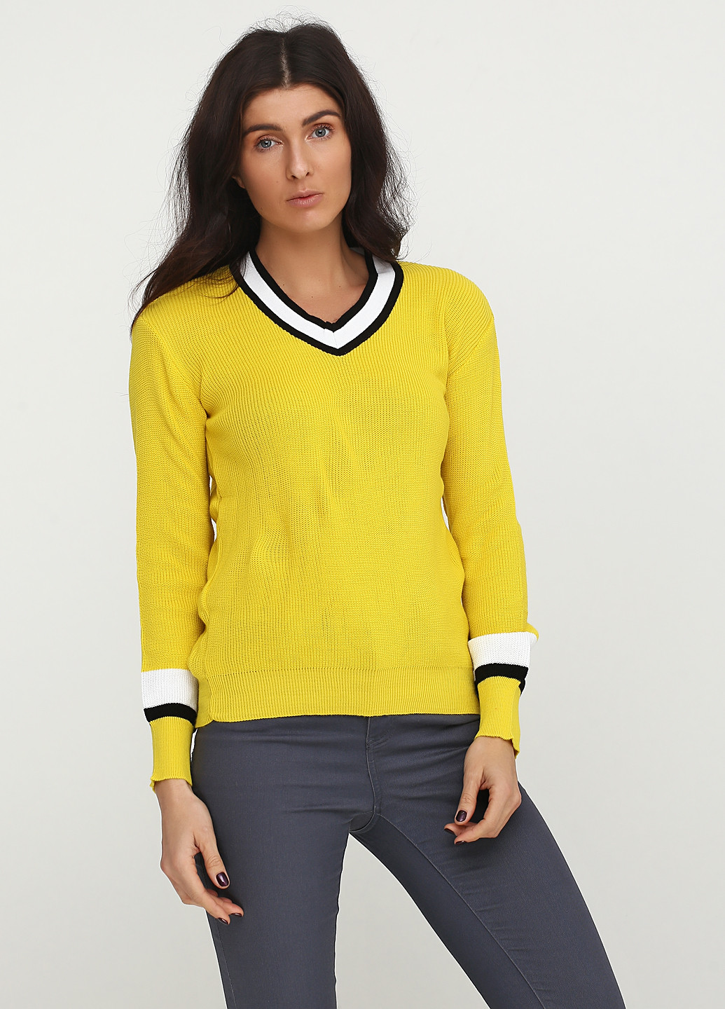 Желтый демисезонный пуловер пуловер Babylon