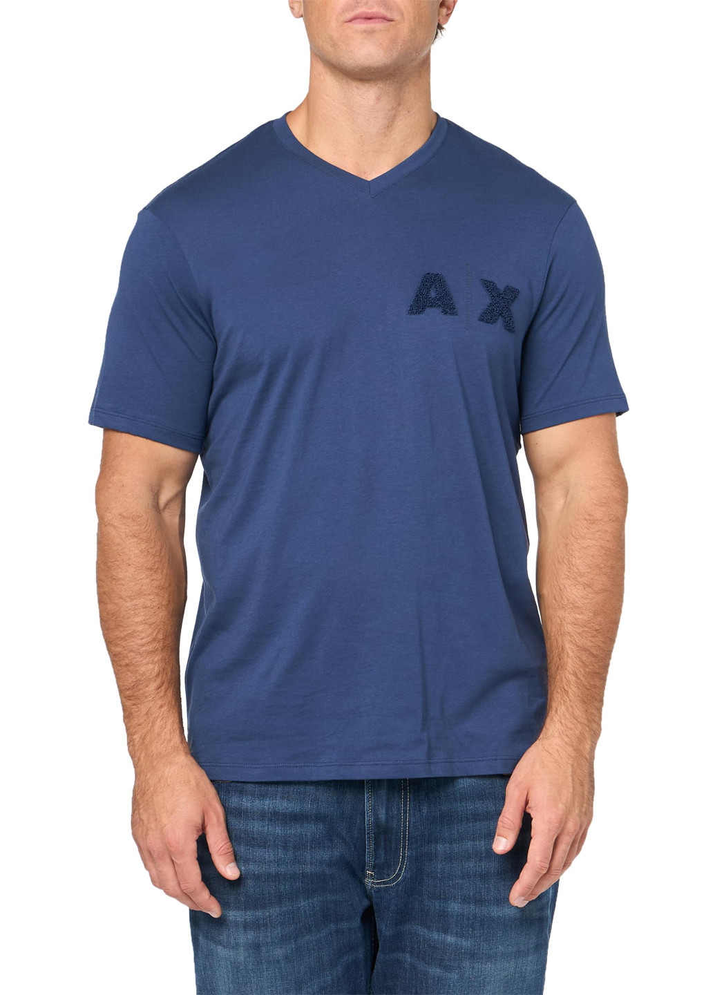 Синяя футболка Armani Exchange
