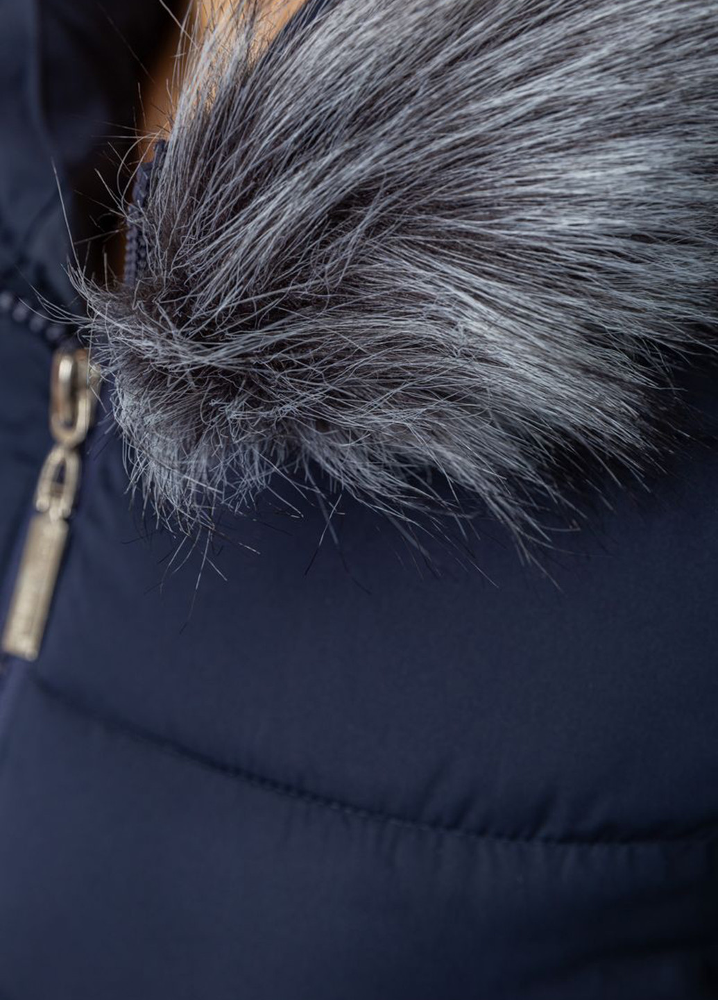Темно-синяя зимняя куртка Ager