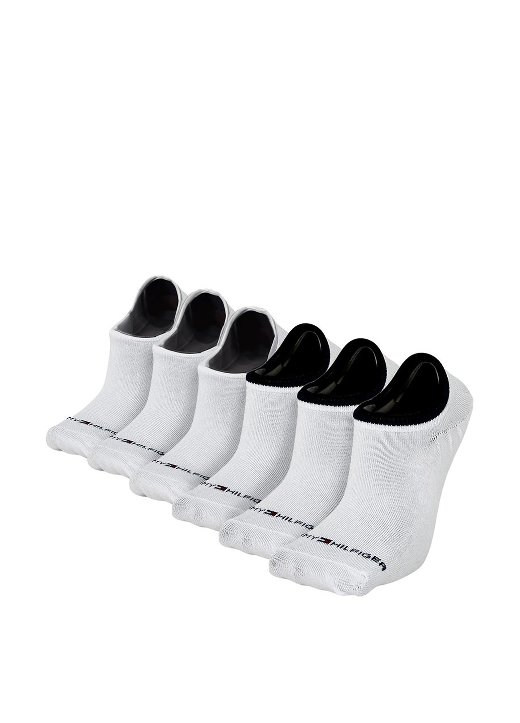Білі шкарпетки (6 пар) Tommy Hilfiger логотипи (348418947)