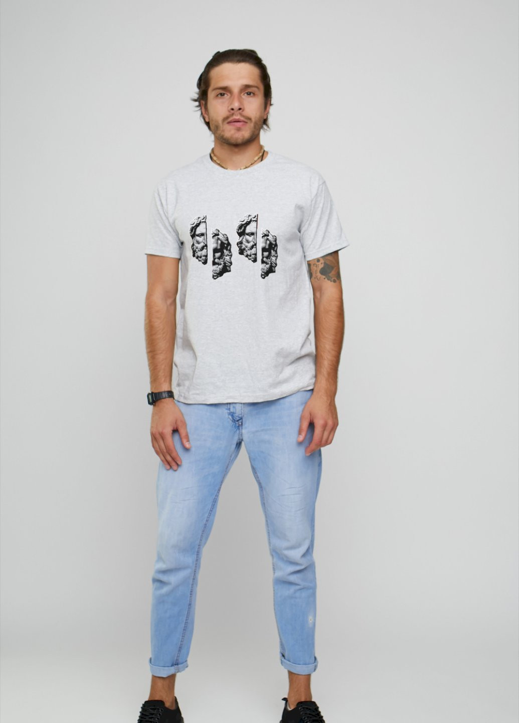 Серая футболка мужская YAPPI