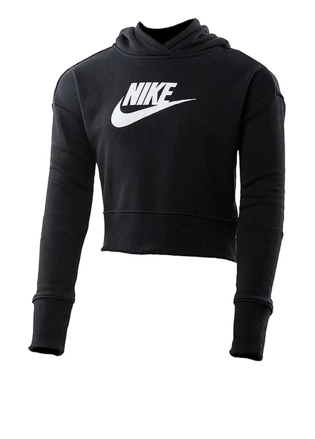 Худые DC7210-010 Nike G NSW CLUB FT CROP HOODIE HBR (321974462)