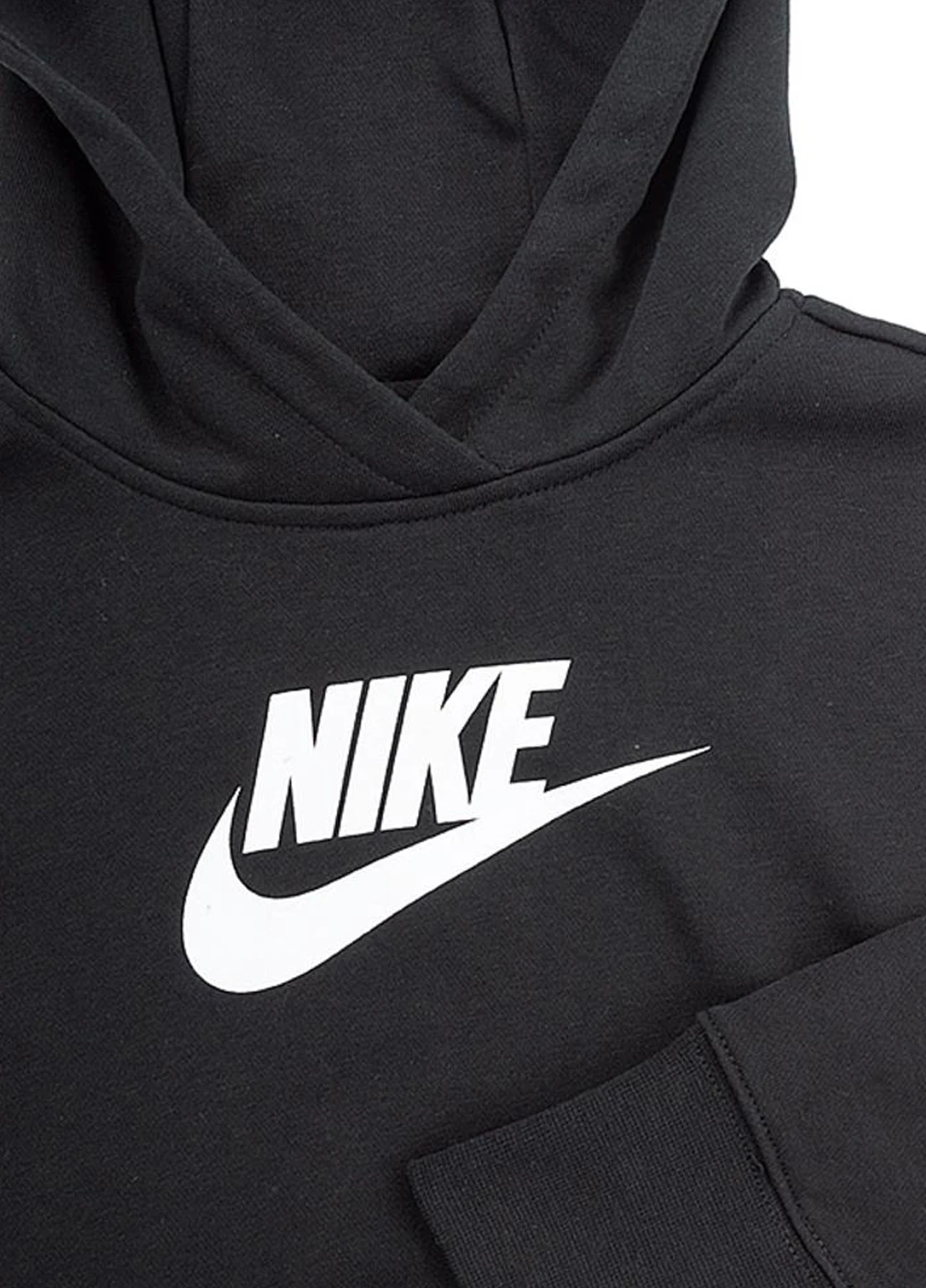 Худые DC7210-010 Nike G NSW CLUB FT CROP HOODIE HBR (321974462)