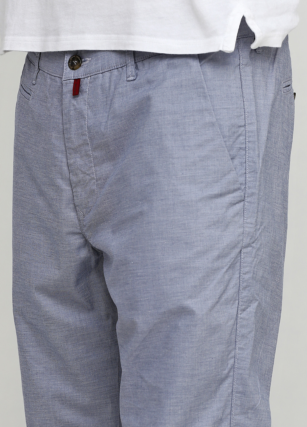 Светло-серые демисезонные прямые джинсы Pierre Cardin