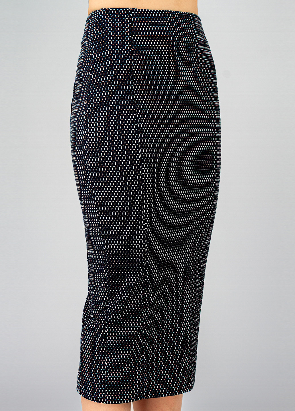 Костюм (жакет, юбка) BGL Комплект юбочный геометрический тёмно-синий деловой хлопок