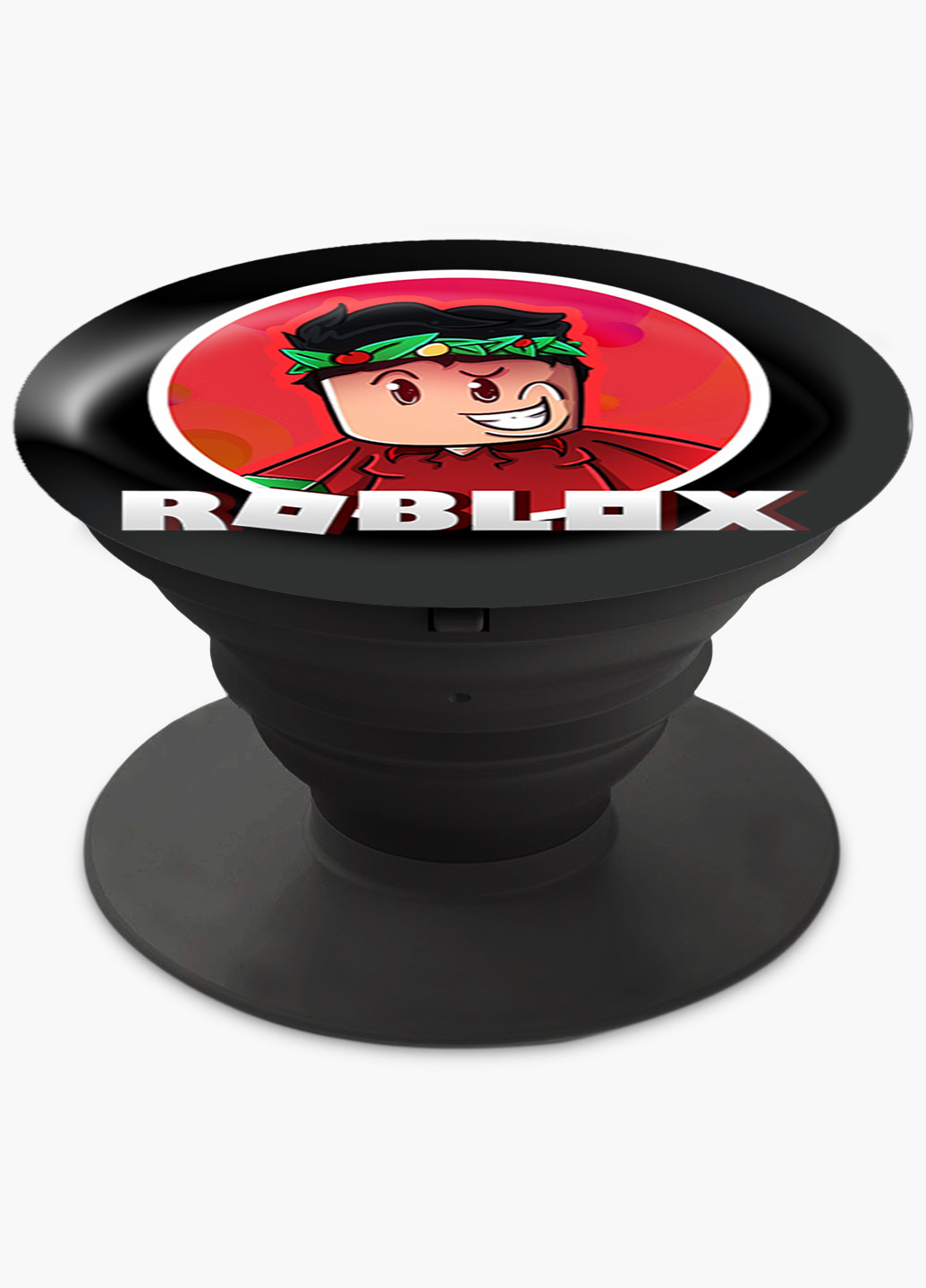 Попсокет (Popsockets) держатель для смартфона Роблокс (Roblox) (8754-1225) Черный MobiPrint (216748529)