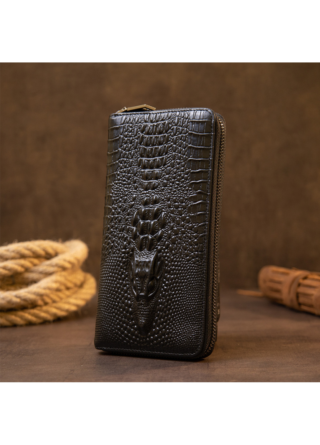 Мужской кожаный клатч 11х21х2,5 см Vintage (232988594)