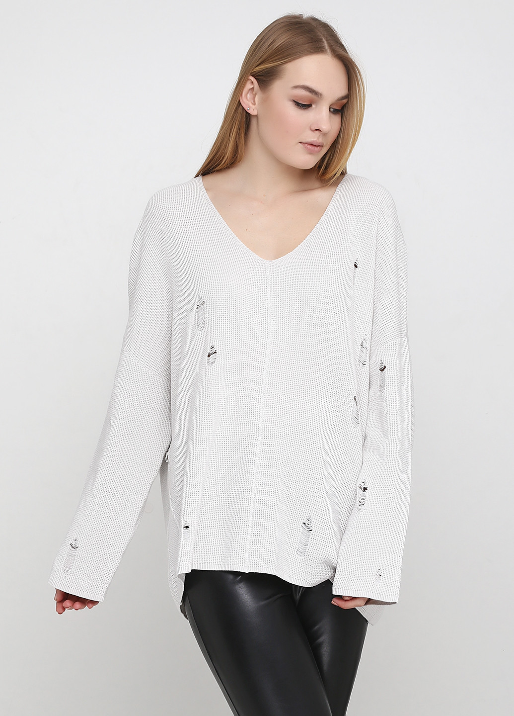 Белый демисезонный пуловер пуловер H&M