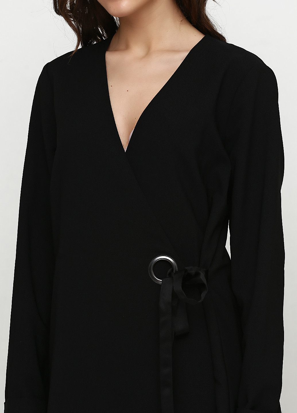 Черное кэжуал платье Imitz однотонное