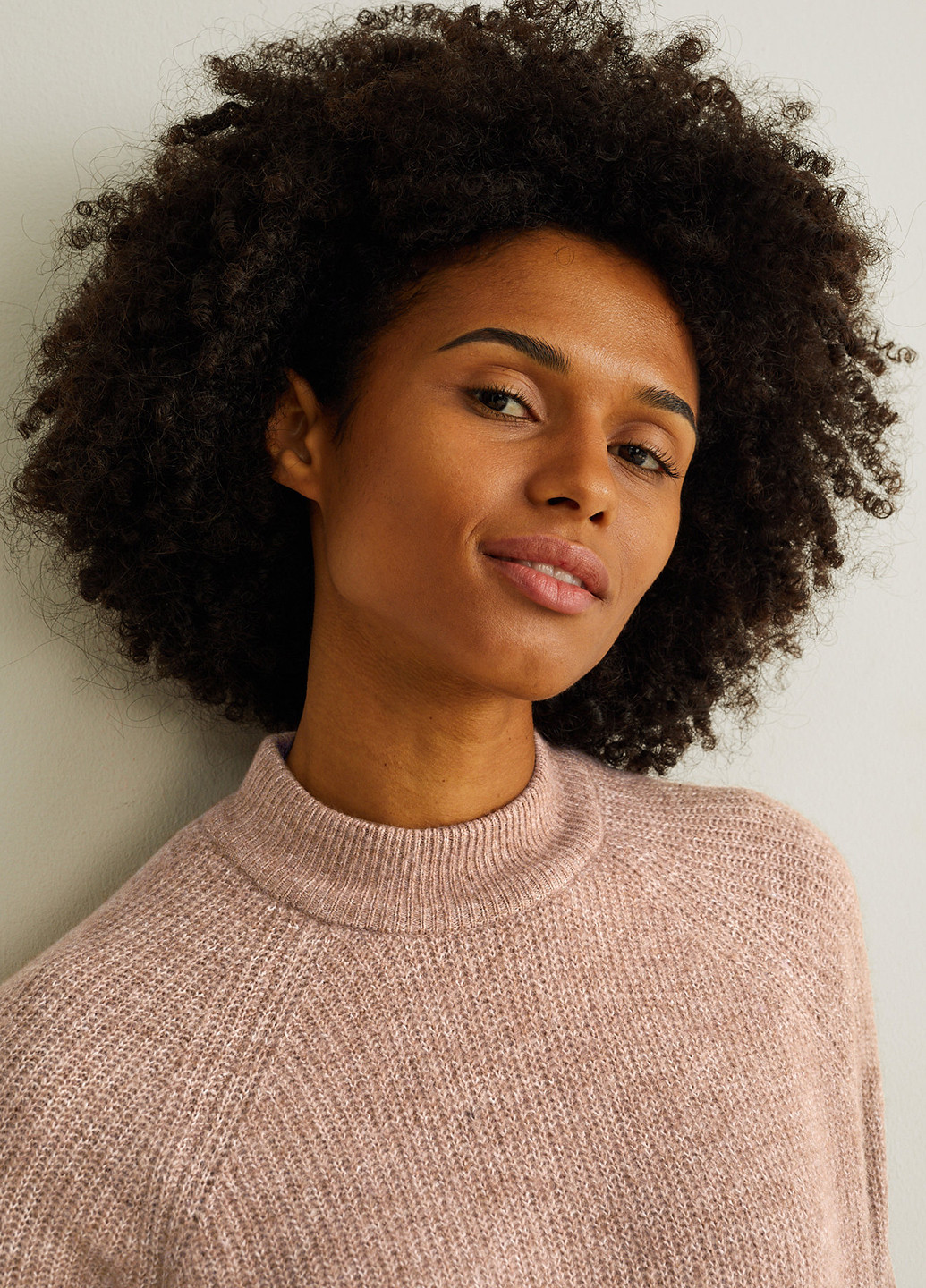 Бежевое кэжуал платье платье-свитер C&A меланжевое