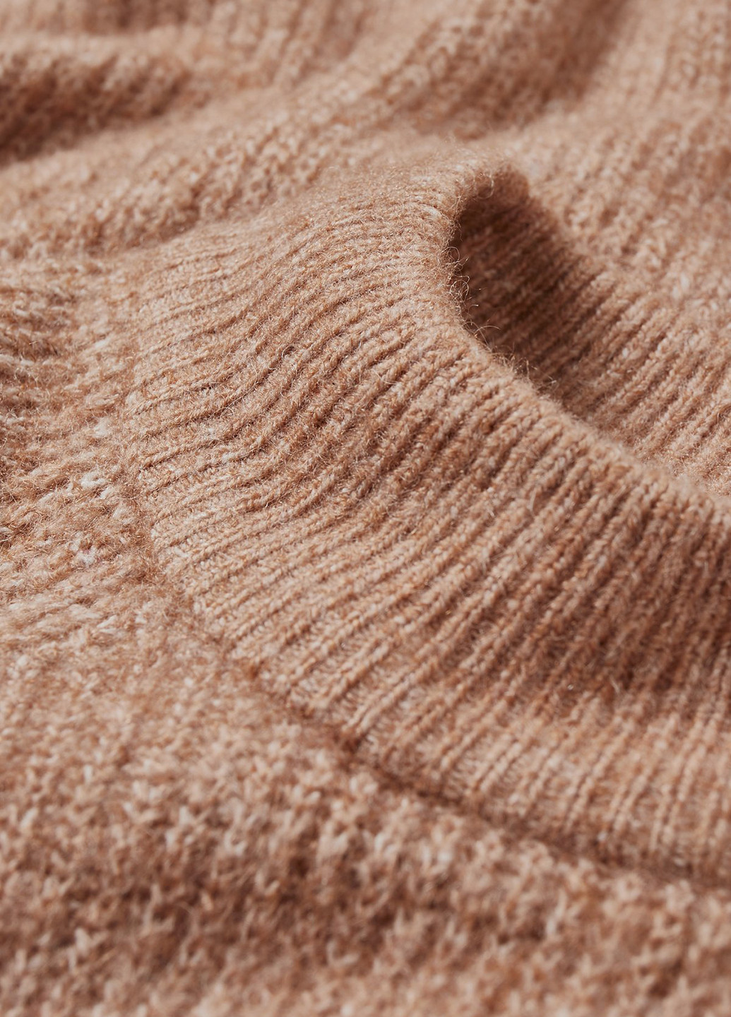 Бежевое кэжуал платье платье-свитер C&A меланжевое