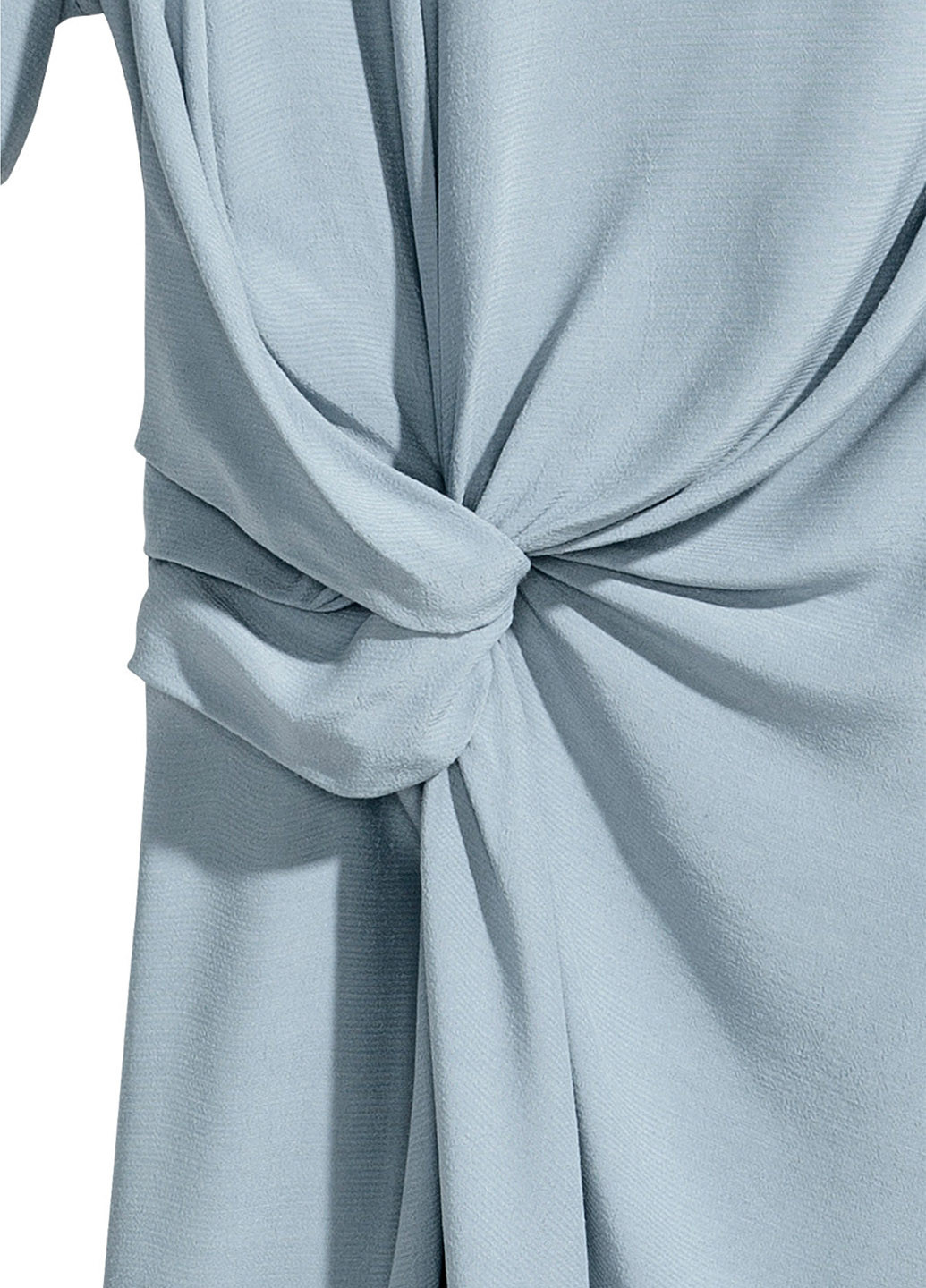 Серо-голубое кэжуал платье а-силуэт H&M однотонное
