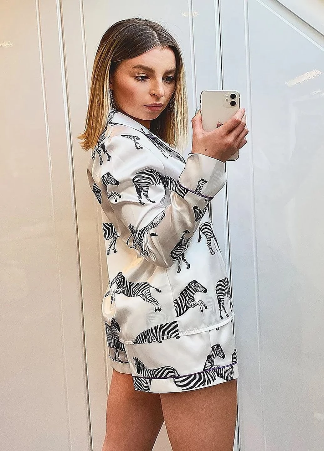 Біла всесезон піжама Boohoo