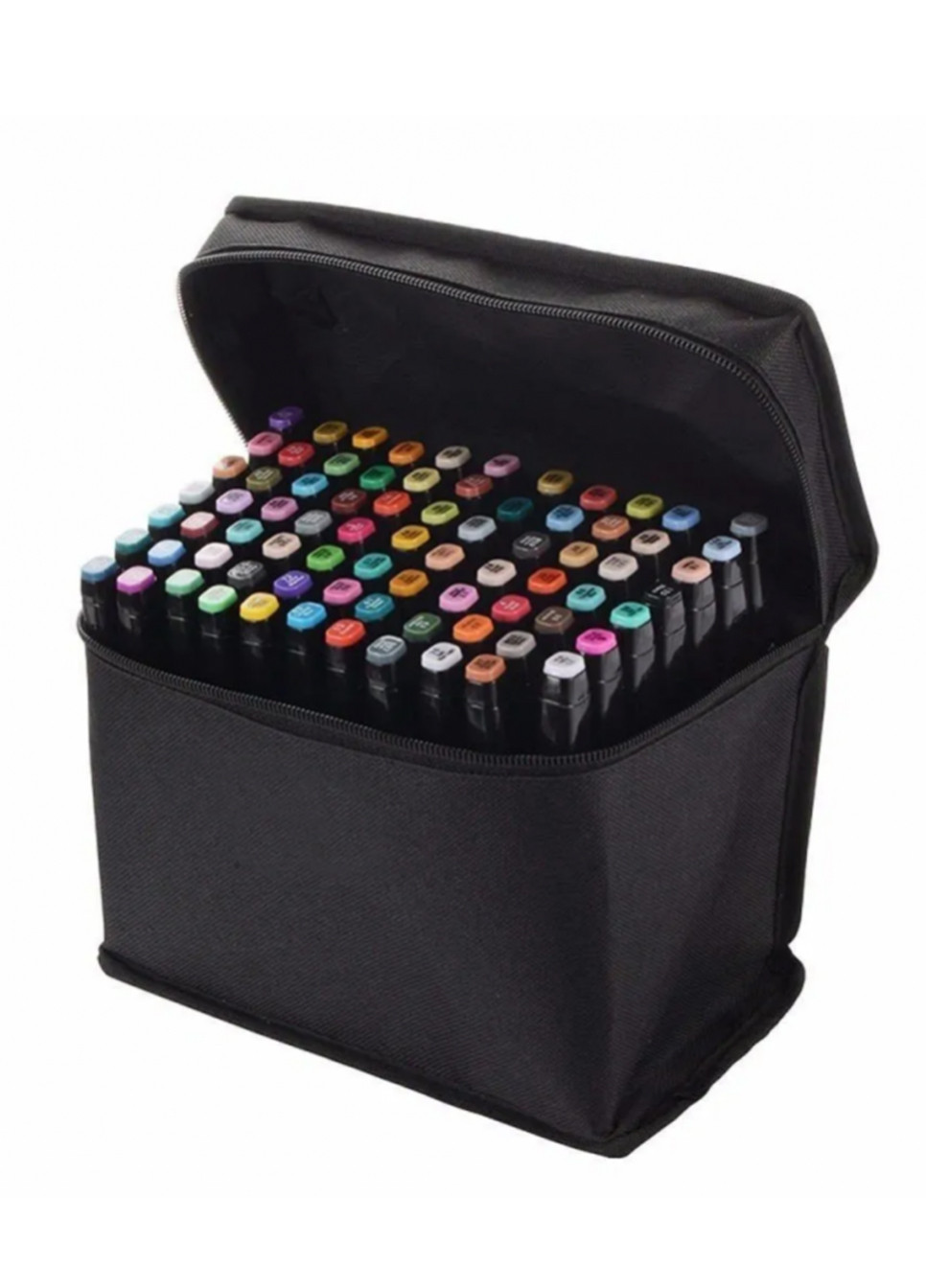 Набір маркерів 204 кольорів для малювання скетчинга Фломастери двосторонні No Brand (253517628)