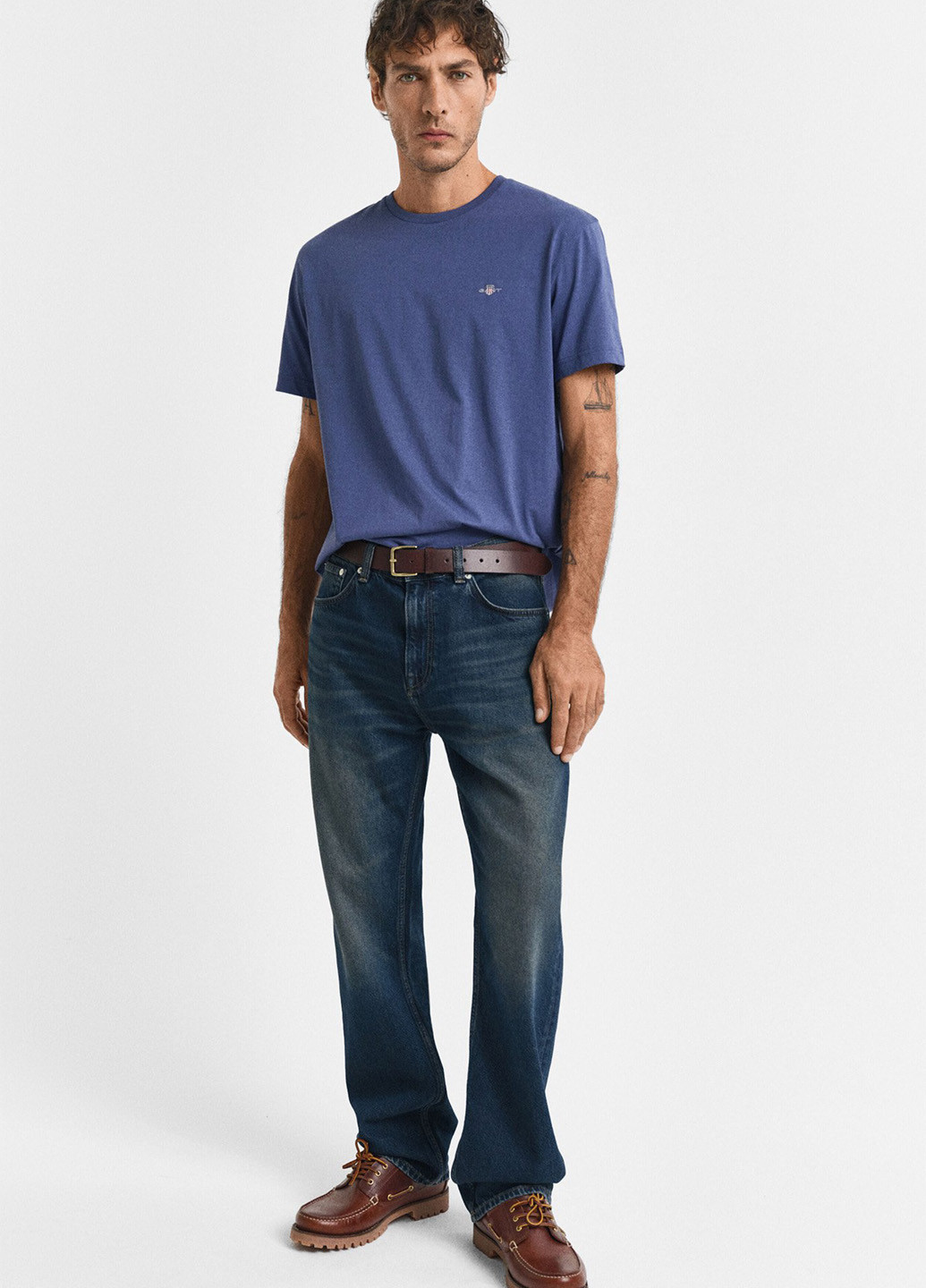 Синяя футболка Gant