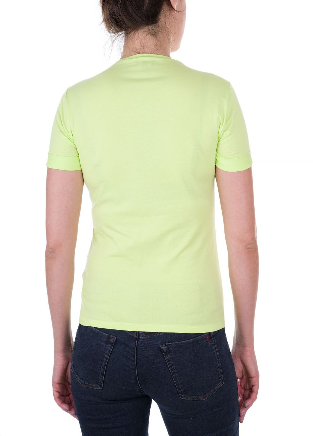 Салатовая летняя футболка Armani Jeans