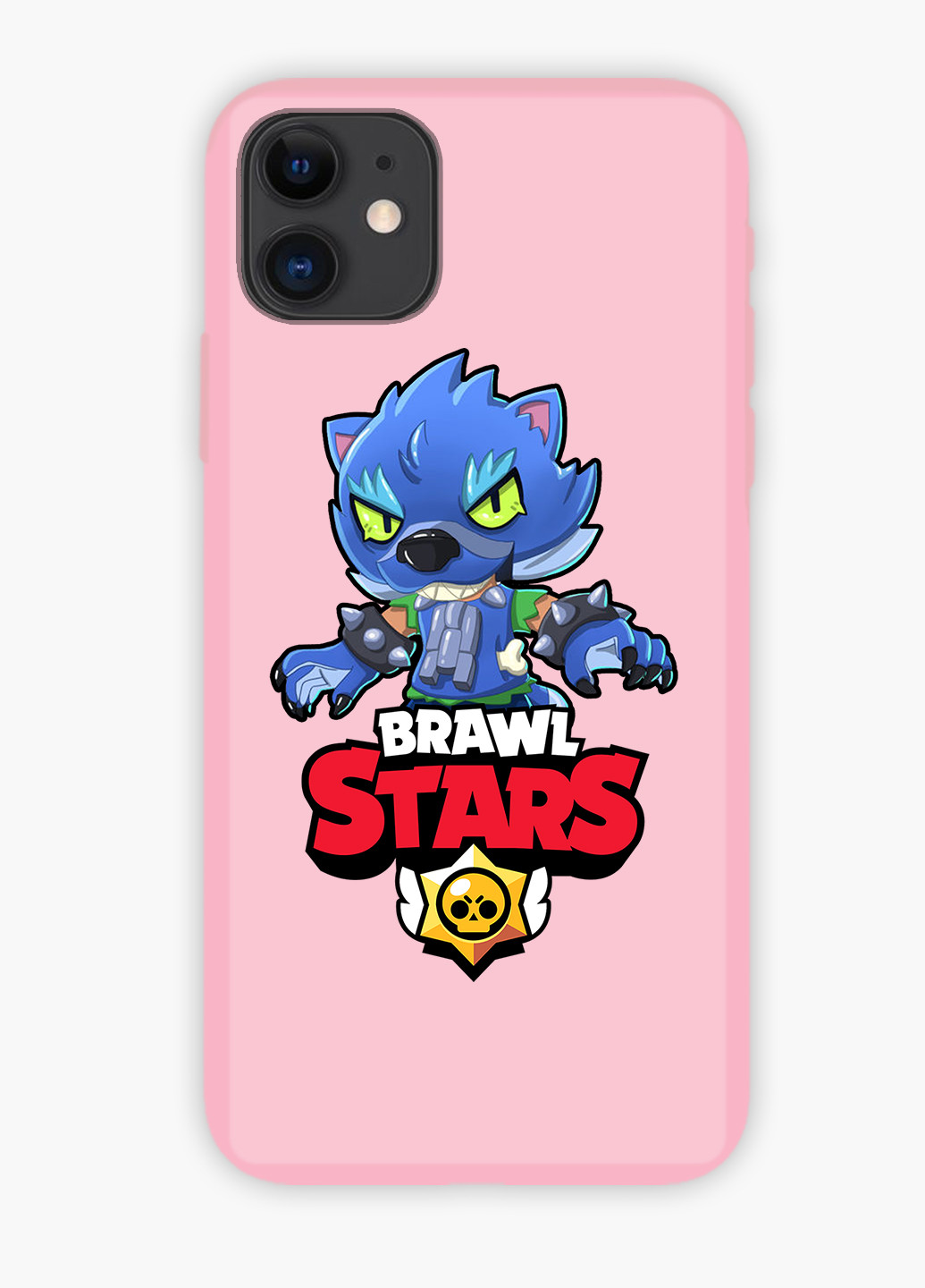 Чехол силиконовый Apple Iphone 8 plus Леон Волк Бравл Старс (Leon Wolf Werewolf Brawl Stars) (6154-1014) MobiPrint (219284674)