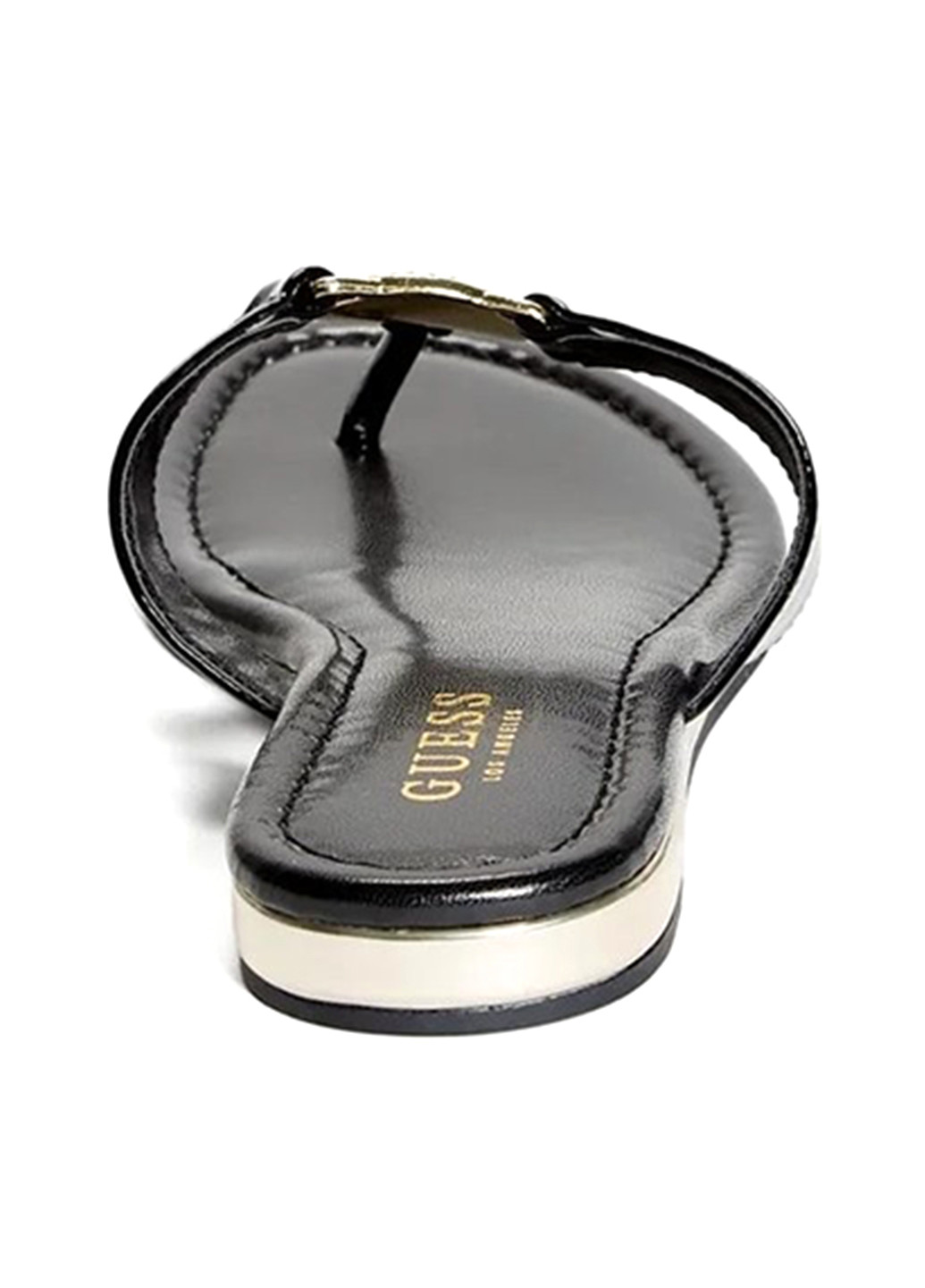 Черные кэжуал вьетнамки Guess со стразами, с логотипом