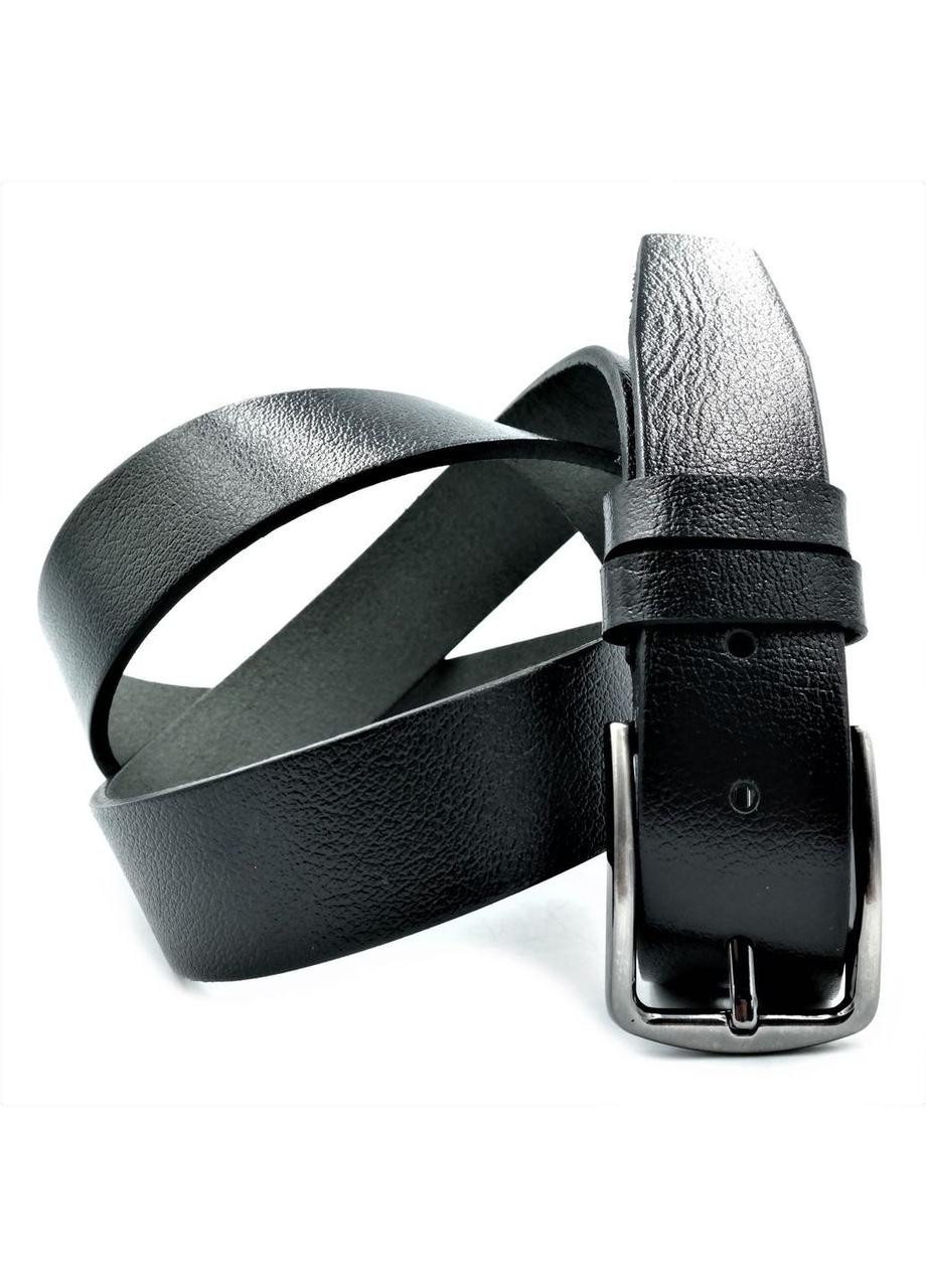 Ремень мужской кожаный 110-125х3,5 см Черный Weatro (253181141)