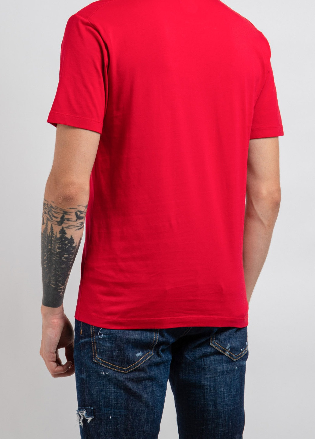 Красная красная футболка с логотипом Dsquared2