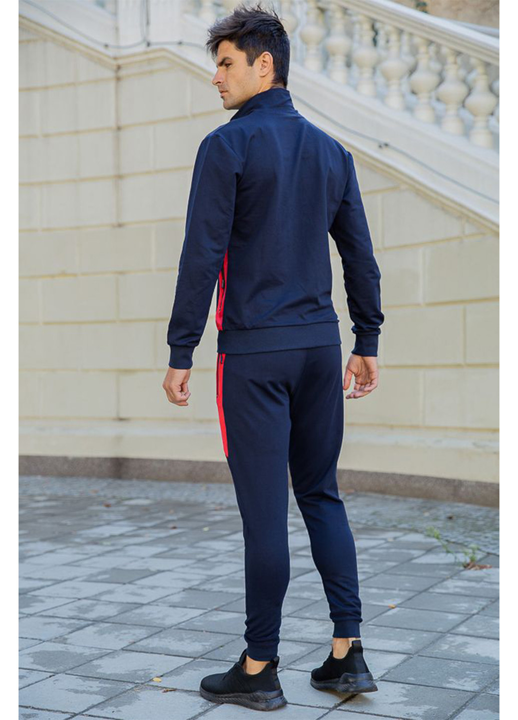Синий демисезонный костюм (олимпийка, брюки) брючный Ager