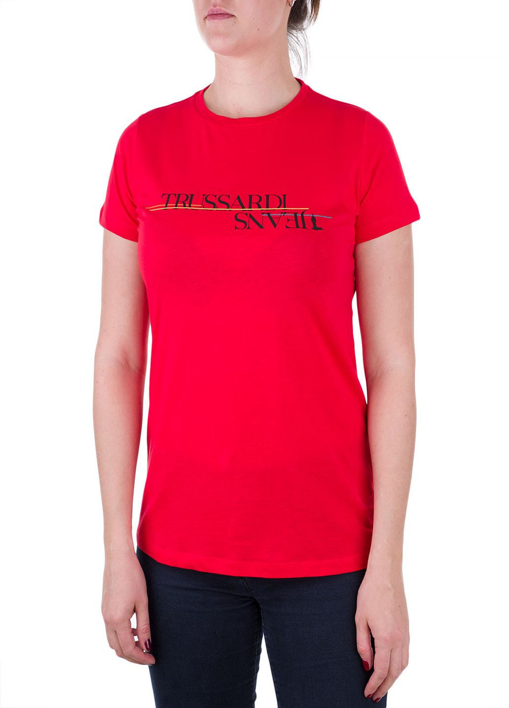 Червона літня футболка Trussardi Jeans