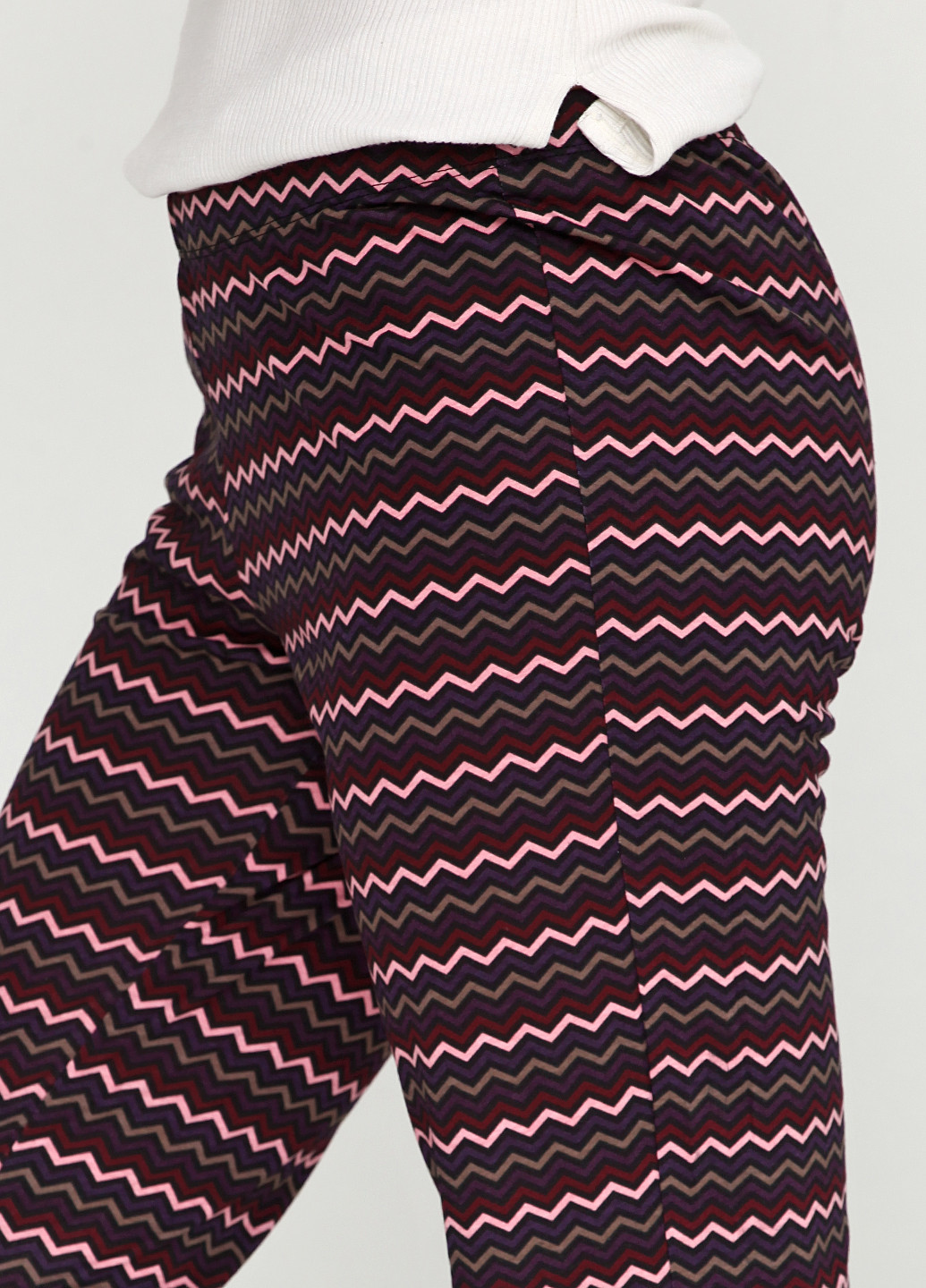Комбинированные домашние демисезонные прямые брюки H&M