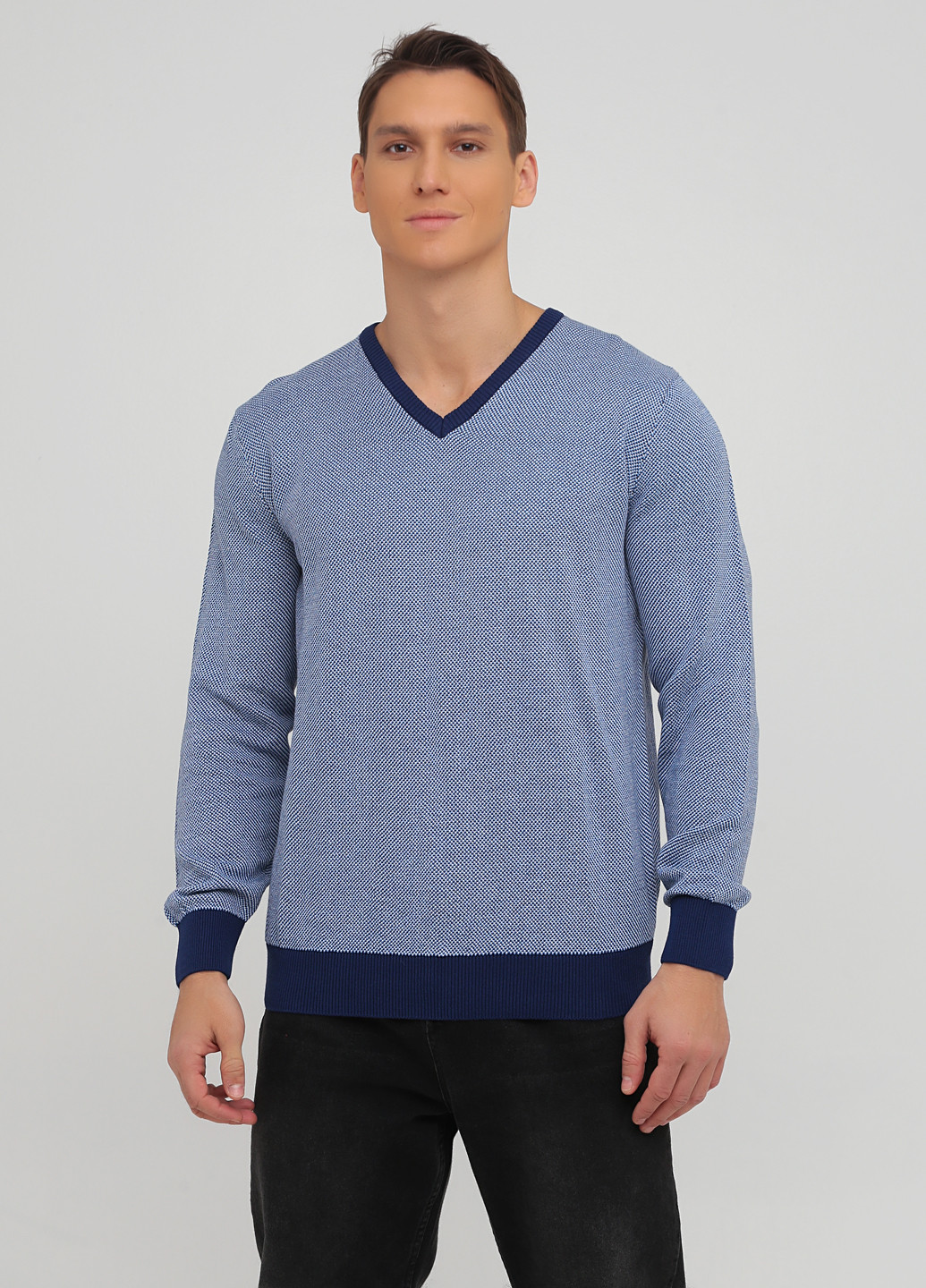Синий демисезонный пуловер пуловер Ferrari