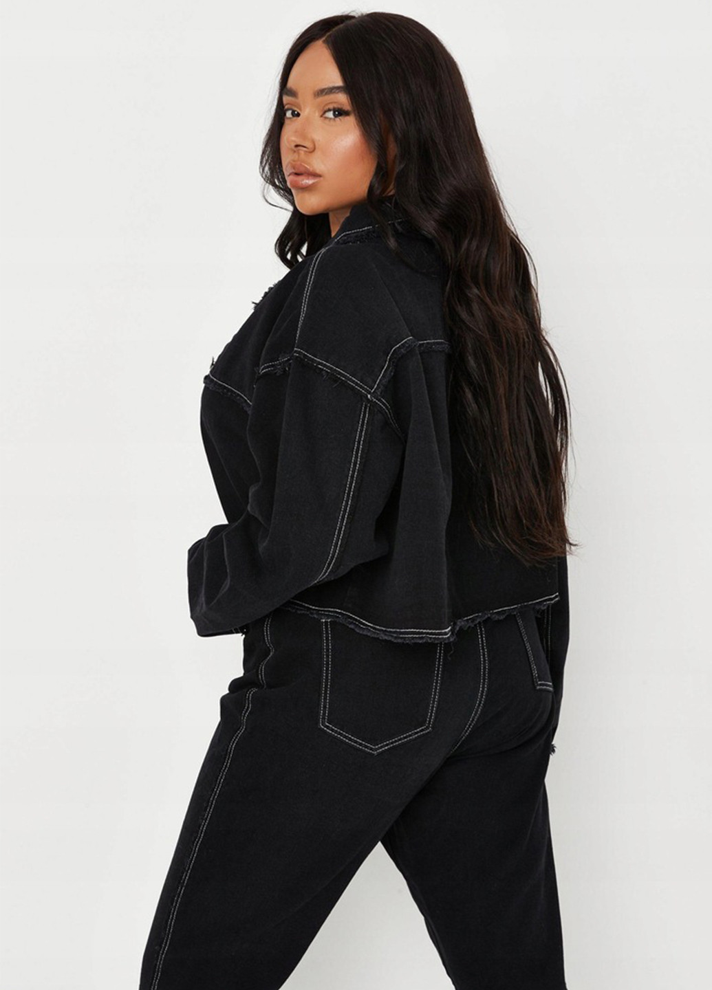 Черная демисезонная куртка куртка-пиджак Missguided