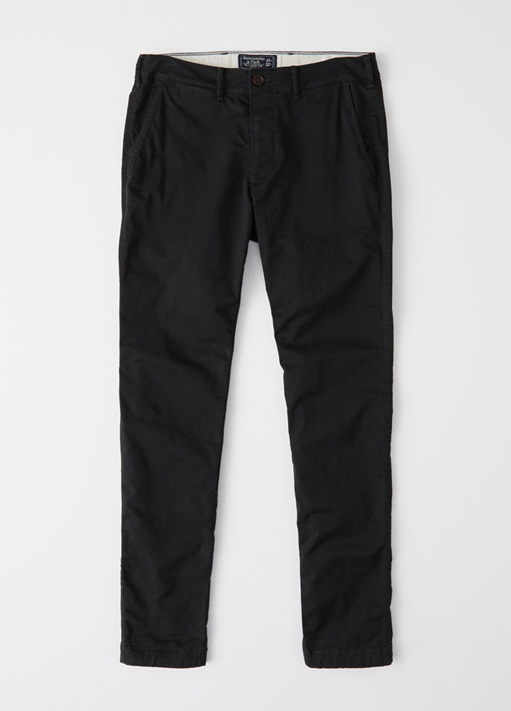 Черные джинсовые демисезонные зауженные брюки Abercrombie & Fitch
