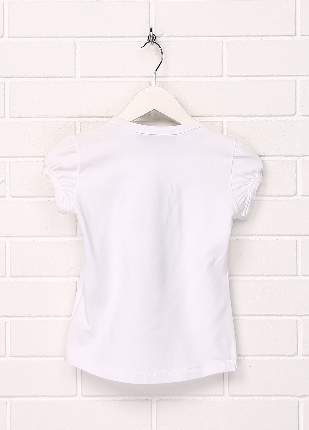 Белоснежная летняя футболка с коротким рукавом Simonetta Jeans