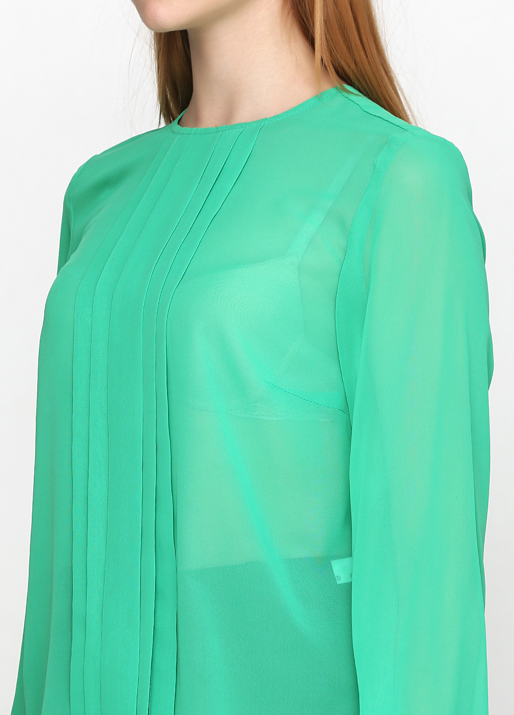 Зеленая демисезонная блуза Stefanie L