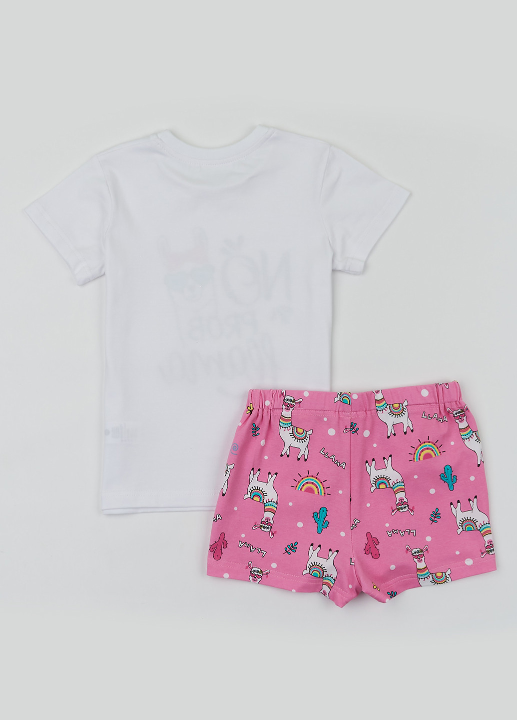 Розовый летний комплект (футболка, шорты) Z16